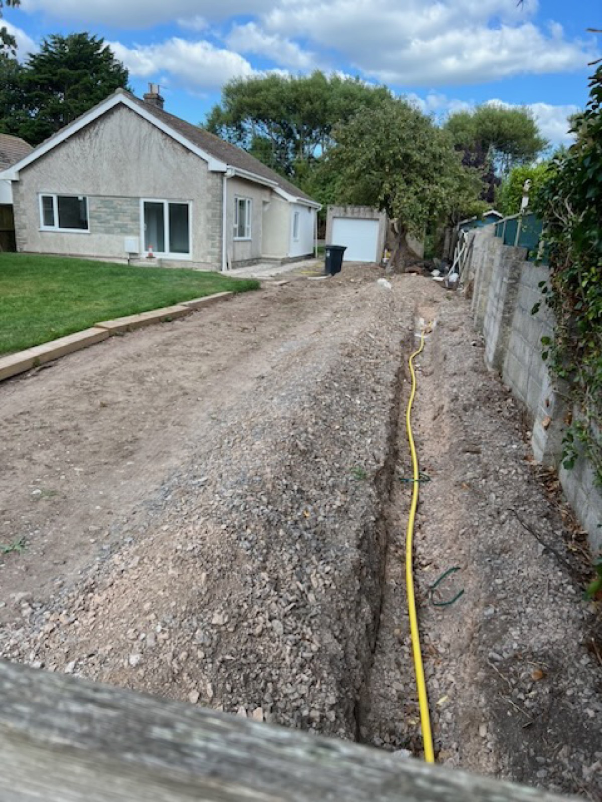 Kewstoke Bungalow Renovation — during refurbishment