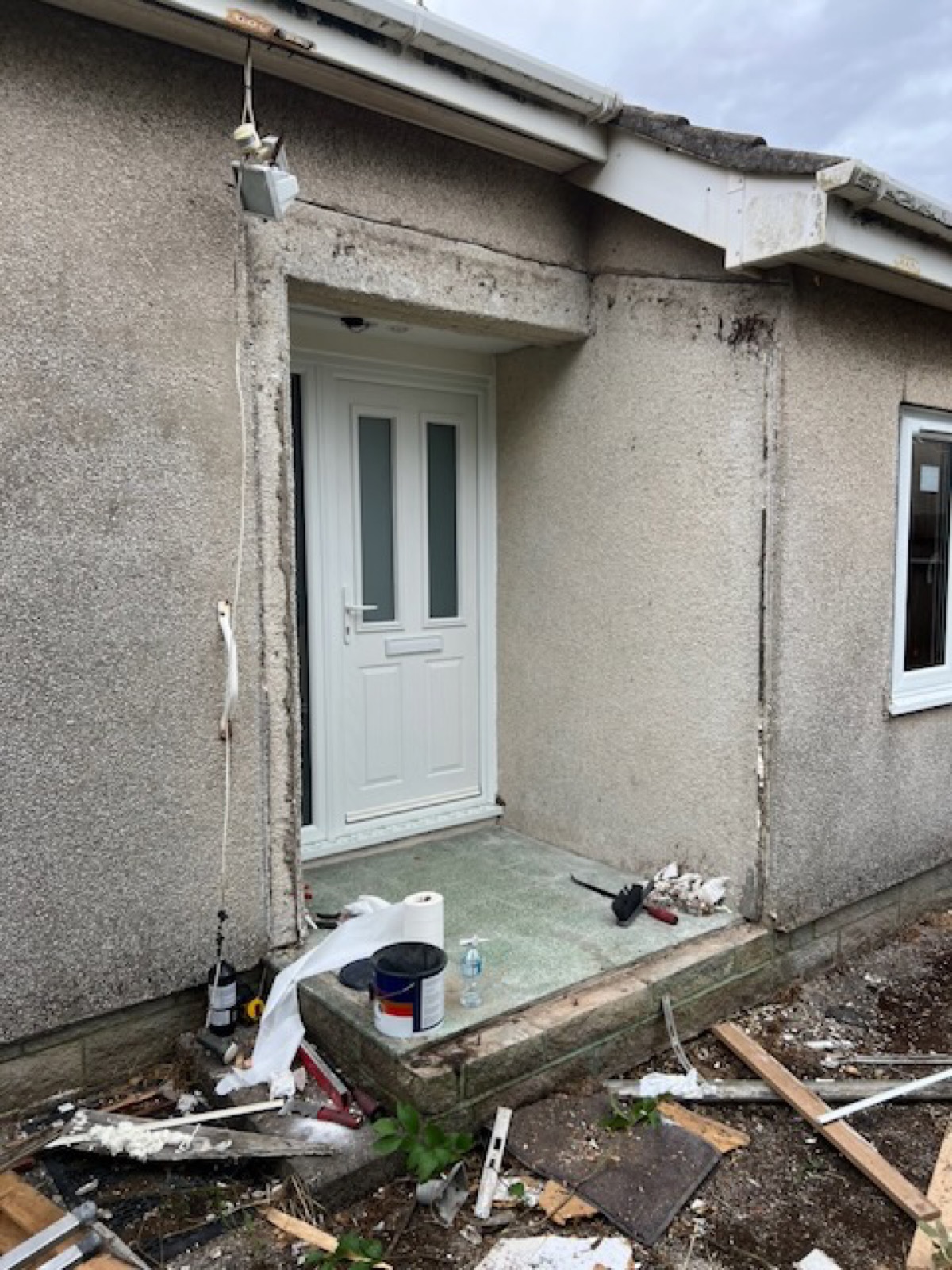 Kewstoke Bungalow Renovation — during refurbishment