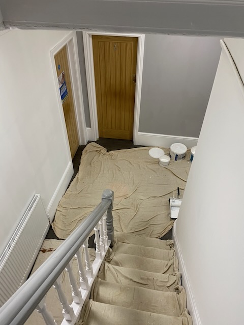 Kingsway Road 6-Bed HMO Conversion — during refurbishment
