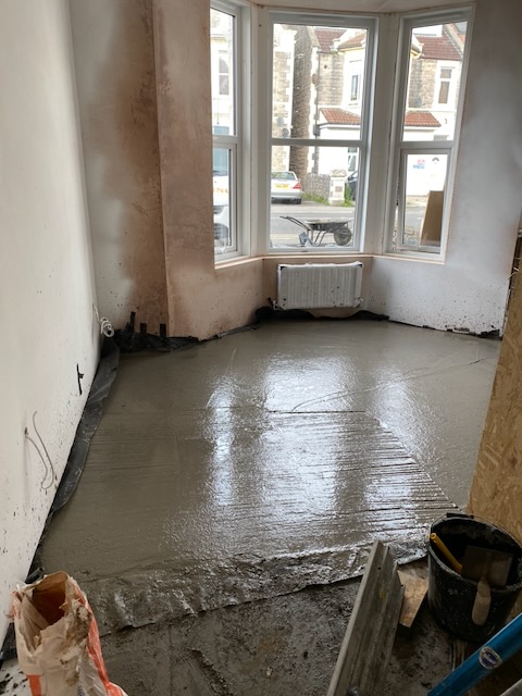 Locking Road 8-Bed HMO Conversion — during refurbishment