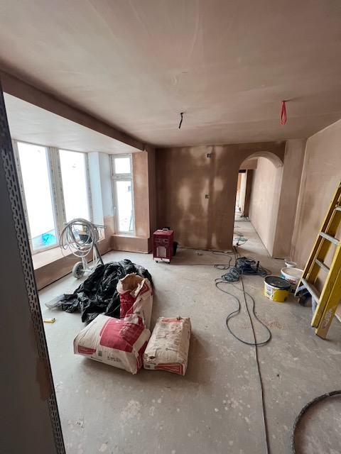 Longton Grove Road Fire-Damage Recovery — during refurbishment